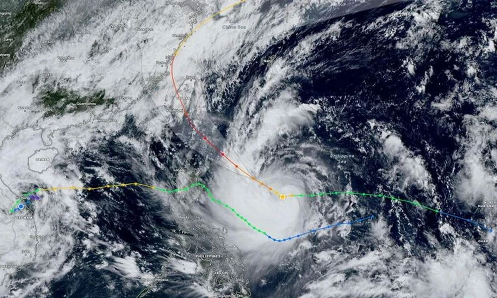 Kong-rey intensifies into super typhoon